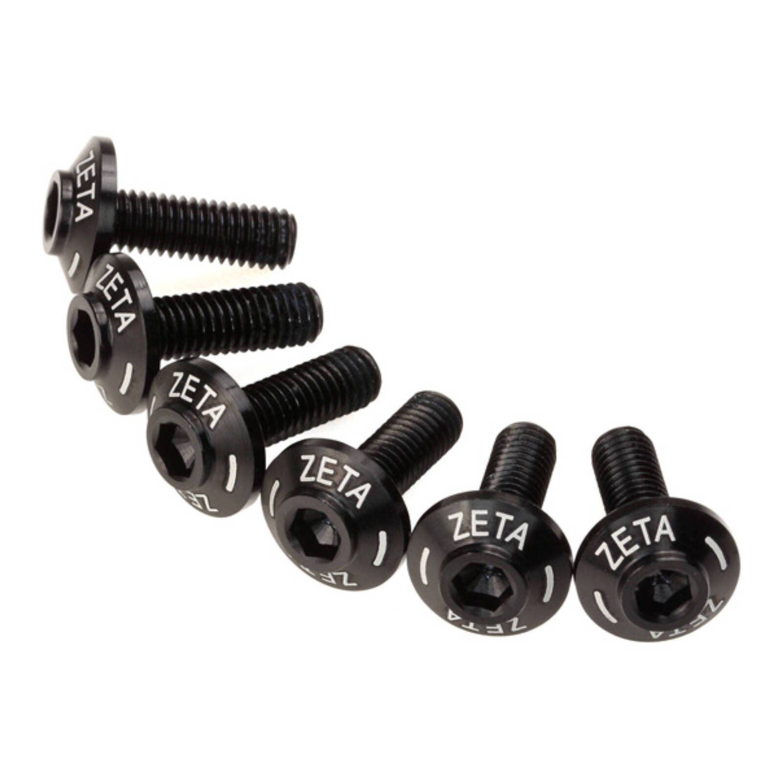 Zeta Screen Bolt Set Black (6pcs) - Image 1