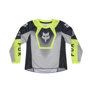 Fox  180 Collect Motocross Jersey Kids Grey/Yellow - Image 1