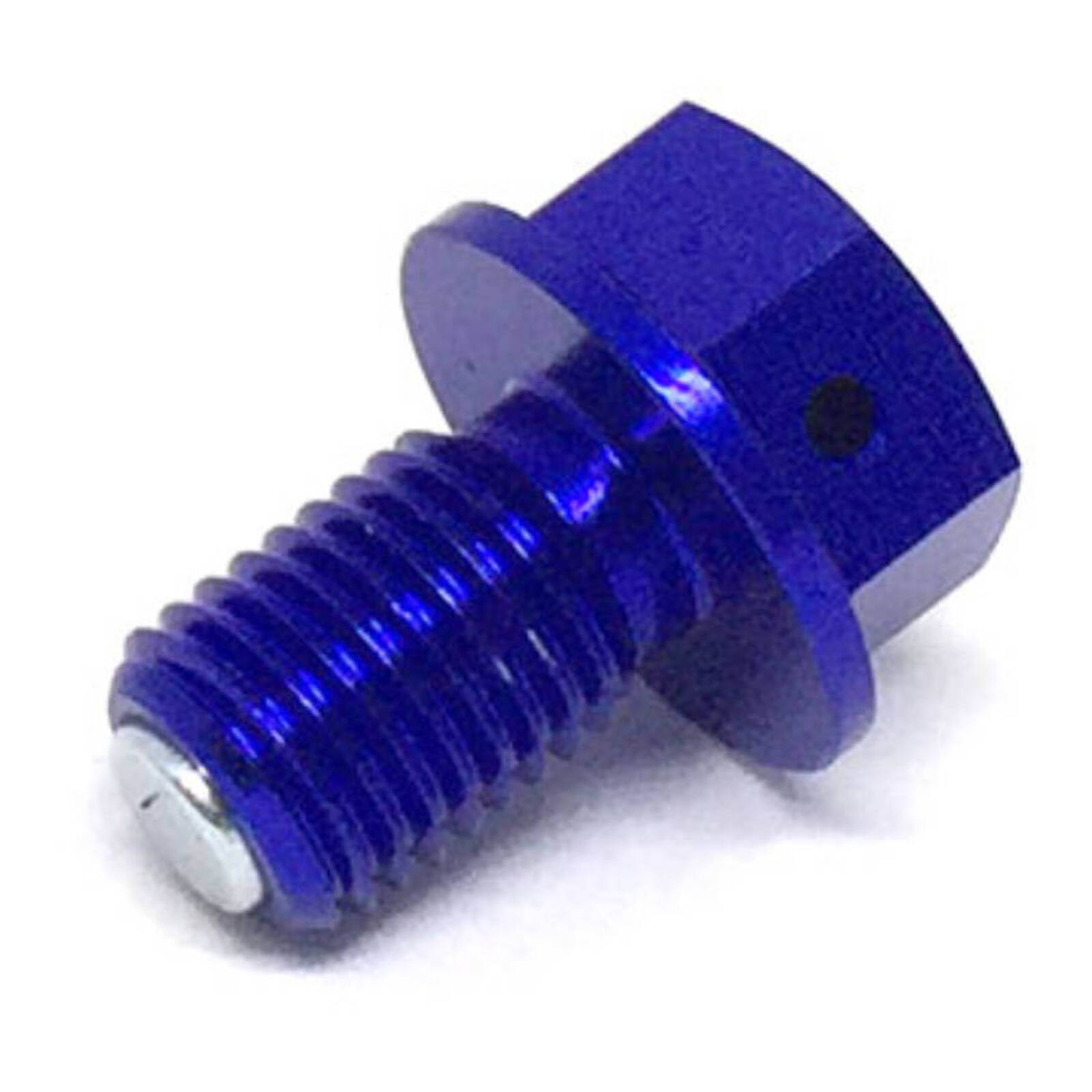 Zeta Magnetic Drain Bolt M10x1.25x15 - Blue - Image 1