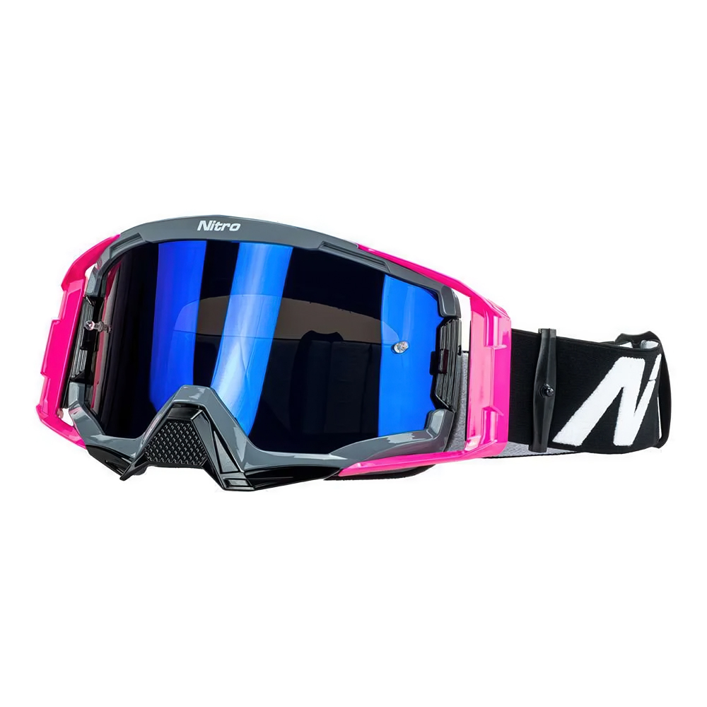 NITRO NV-150 Motocross Goggles Gun/Pink