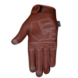 Fist Road Warrior Full Grain Leather Road Gloves Tan - Image 2
