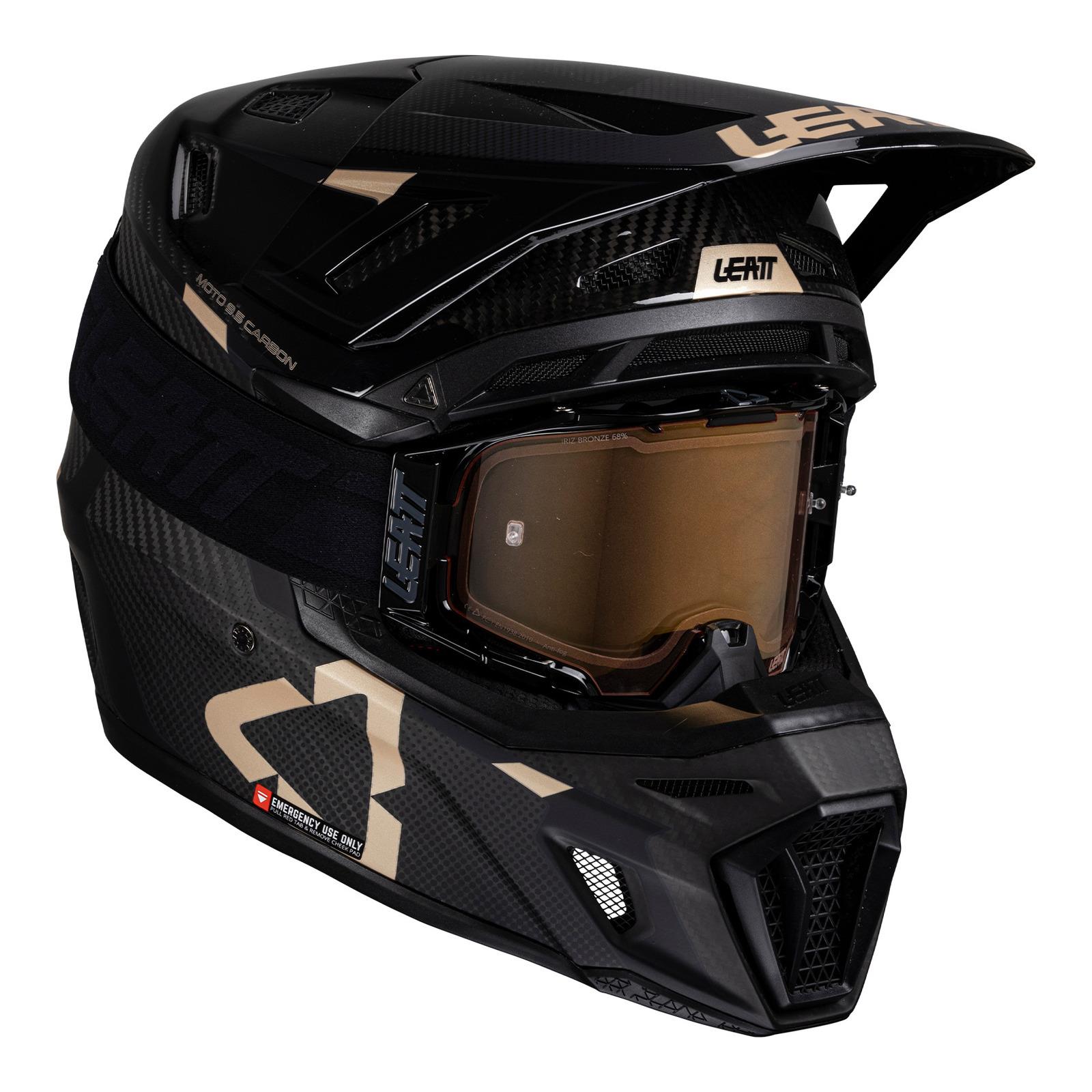 Leatt 9.5 Motocross Helmet Kit Carbon - Image 1