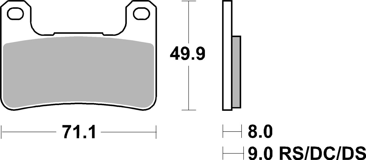 SBS 806HS Front Brake Pads - Image 1