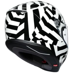 Road Helmet AGV K-6 Secret Black/White - Image 2