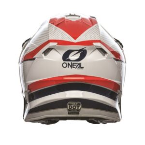 Motocross Helmet Oneal Sleek White/Black/Red - Image 4