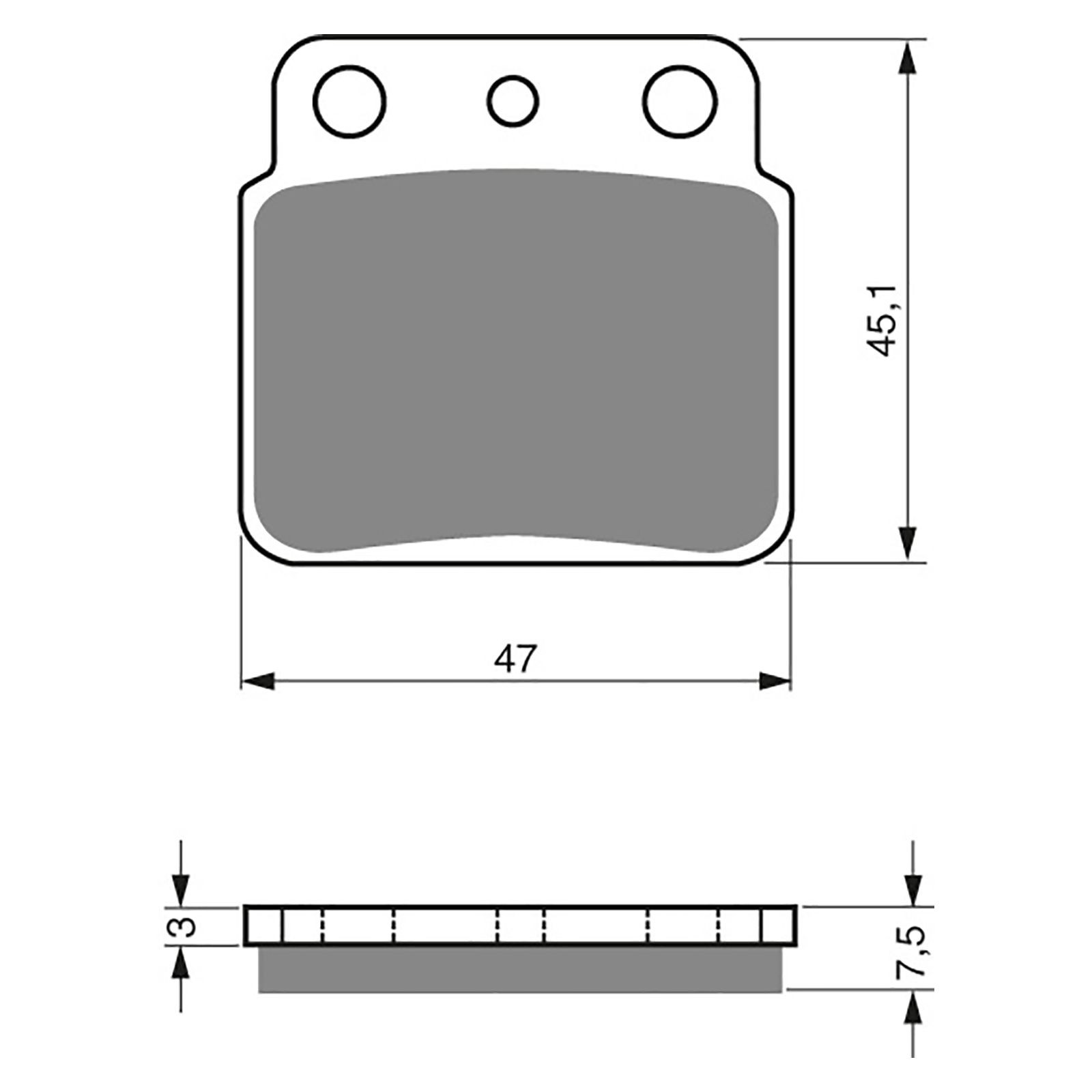 BRAKE PADS GOLDFREN OFFROAD RACING GF092 - K5 ( PR103 ) - Image 1