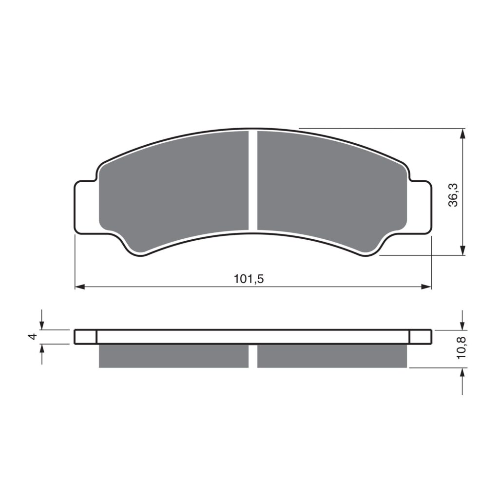 BRAKE PADS GOLDFREN OFFROAD RACING GF389 - K5