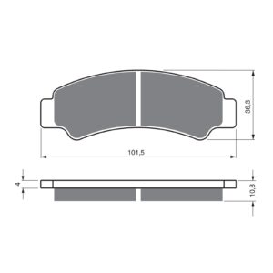 BRAKE PADS GOLDFREN OFFROAD RACING GF389 - K5 - Image 1