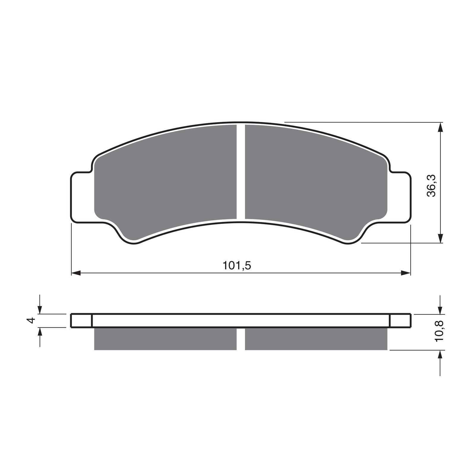 BRAKE PADS GOLDFREN OFFROAD RACING GF389 - K5 - Image 1