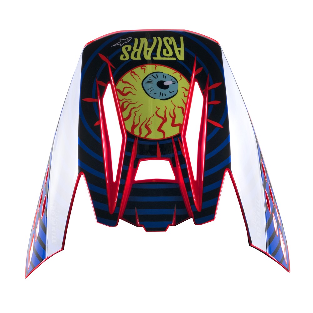 S-M5 Visor Solar Flare Black/Blue/Red