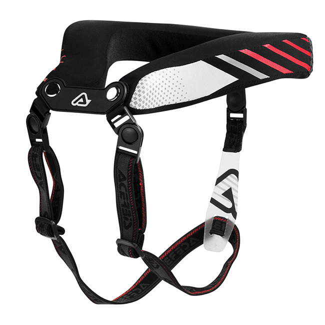 Acerbis Jnr Neck collar  Black/Red junior stability