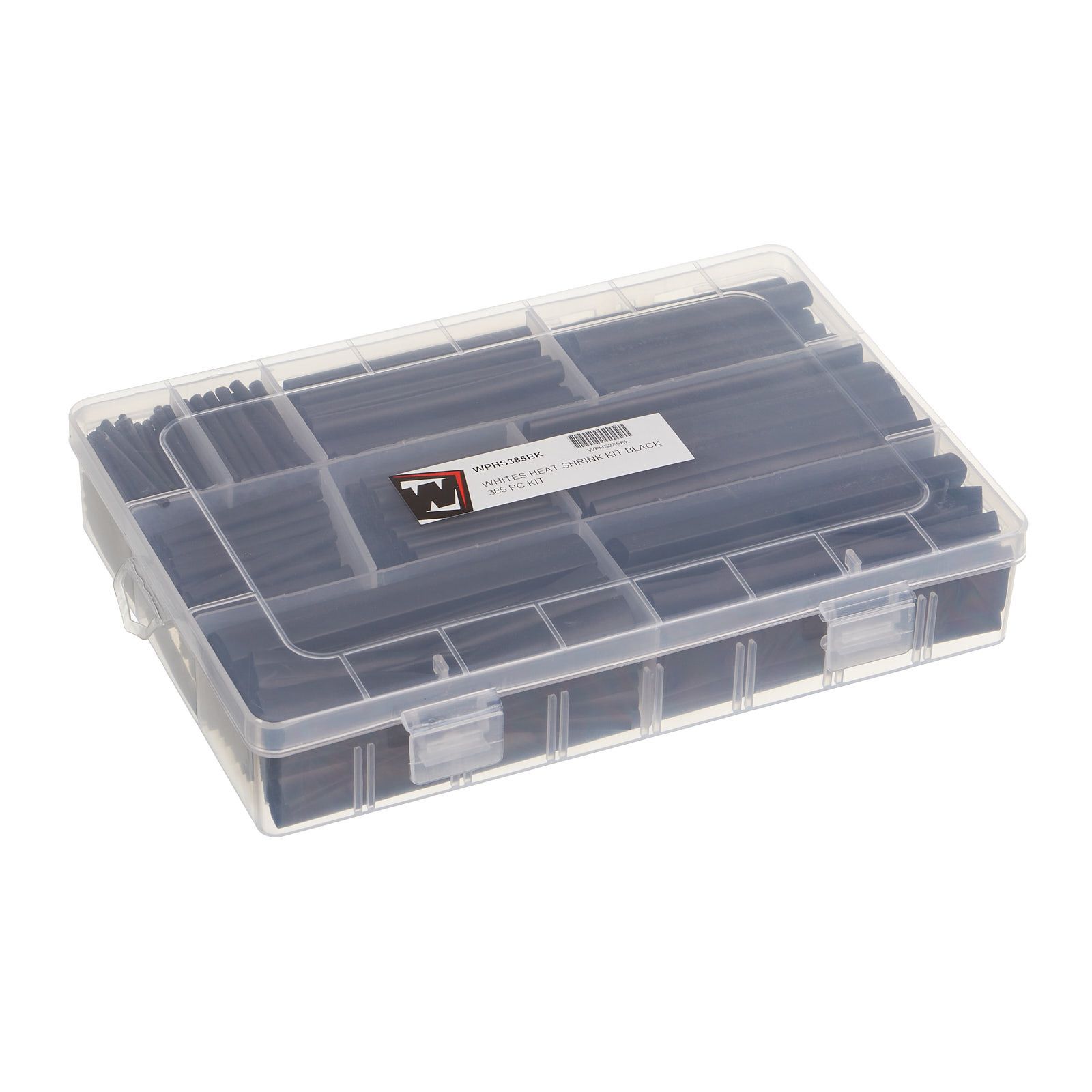 WHITES HEAT SHRINK KIT BLACK 385 PC KIT - Image 1