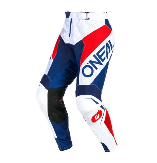 Oneal Hardwear Air Slam Motocross Pants White/ Blue/ Red