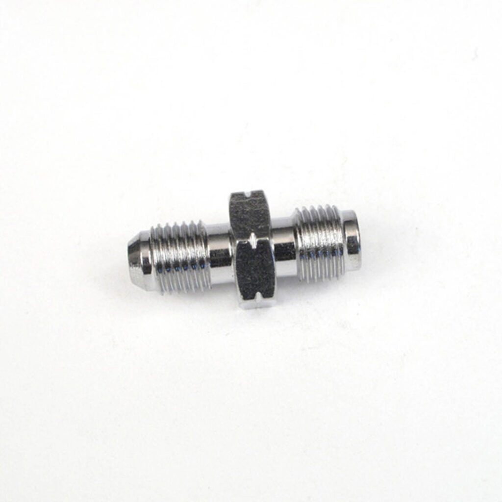WHITES BRAKE - MALE ADAPTOR 3/8-24TPI-10mmX1.0 CHR STEEL