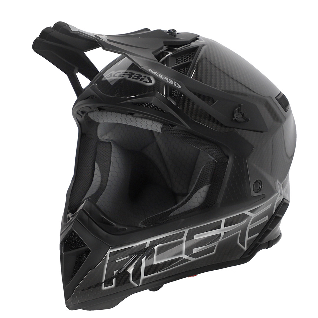Acerbis ECE 22-06 Motcross Helmet Carbon Black/Grey - Image 1