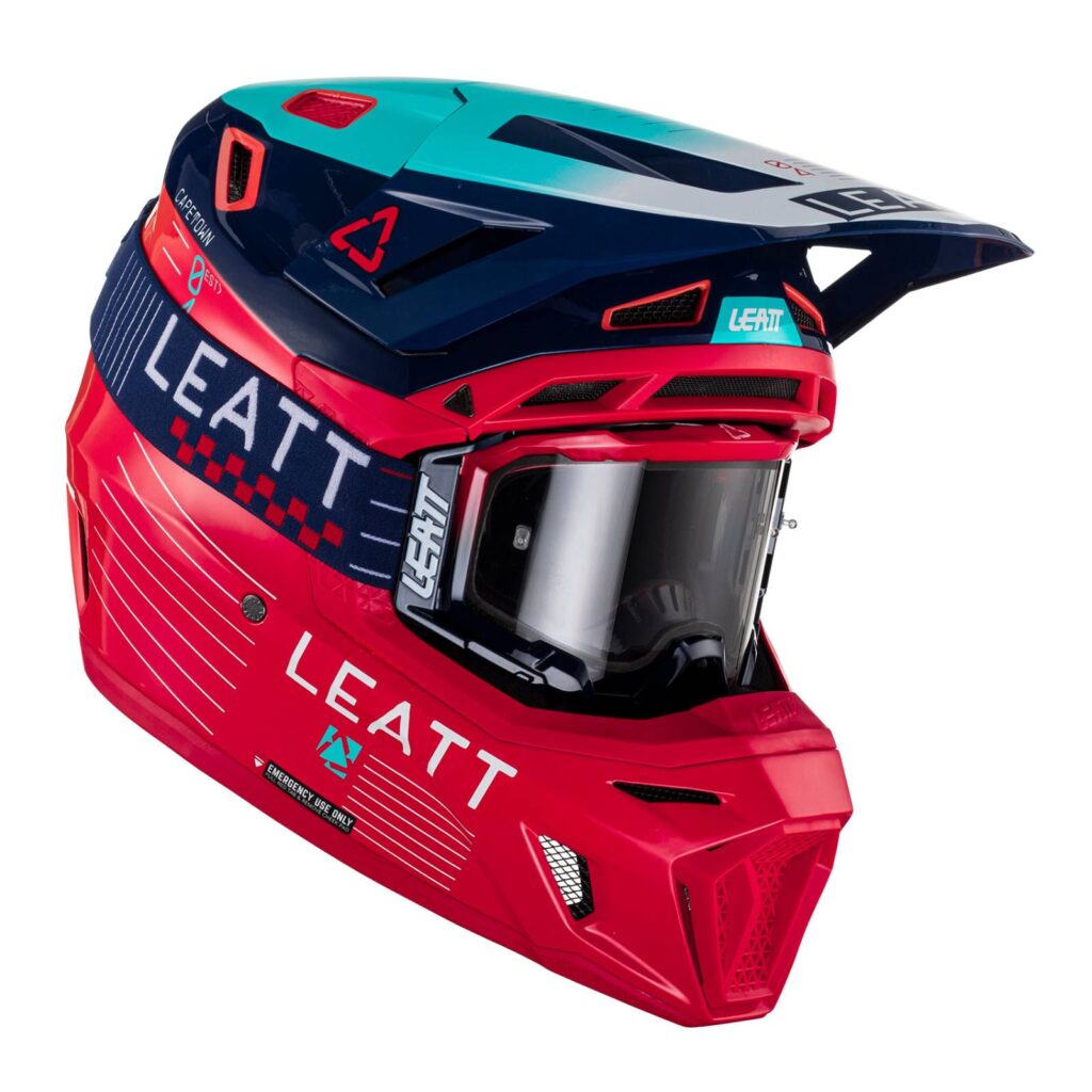 Leatt Moto 8.5 V23 Motocross Helmet Kit Red