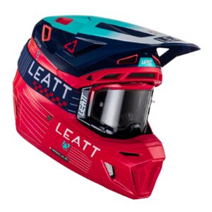 Leatt Moto 8.5 V23 Motocross Helmet Kit Red - Image 1