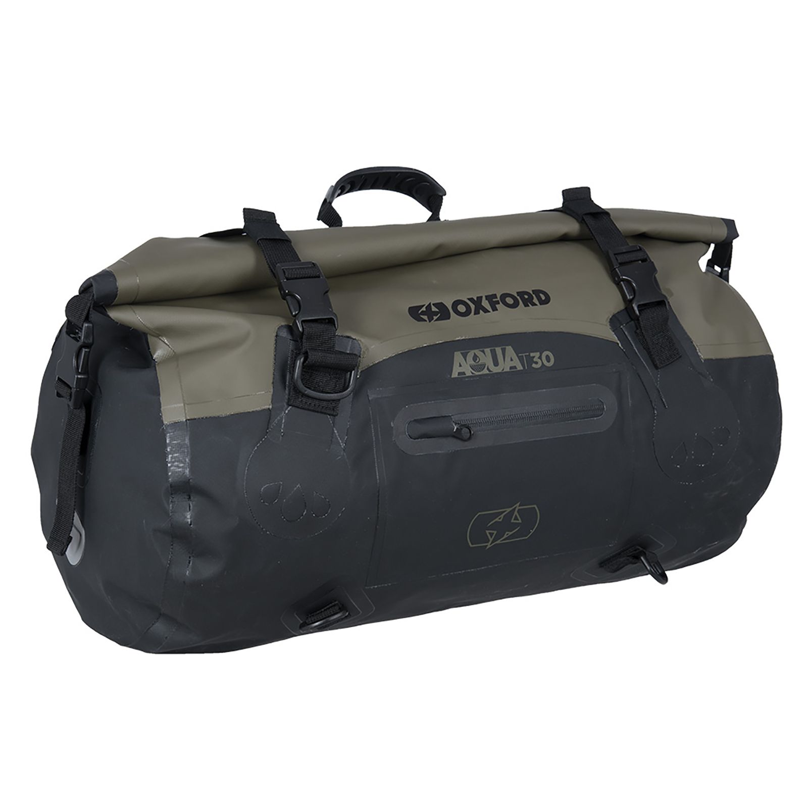 Roll Bag Oxford Aqua T30 Black/Khaki - Image 1