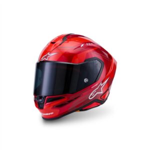 Alpinestars Supertech R7 Helmet A-Core Red/White Gloss - Image 2