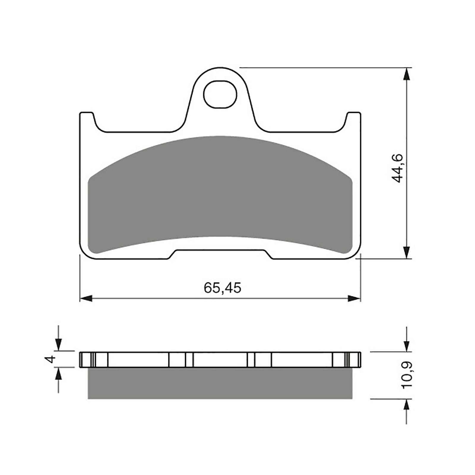 BRAKE PADS GOLDFREN OFFROAD RACING GF281 - K5 ( PR304 ) - Image 1