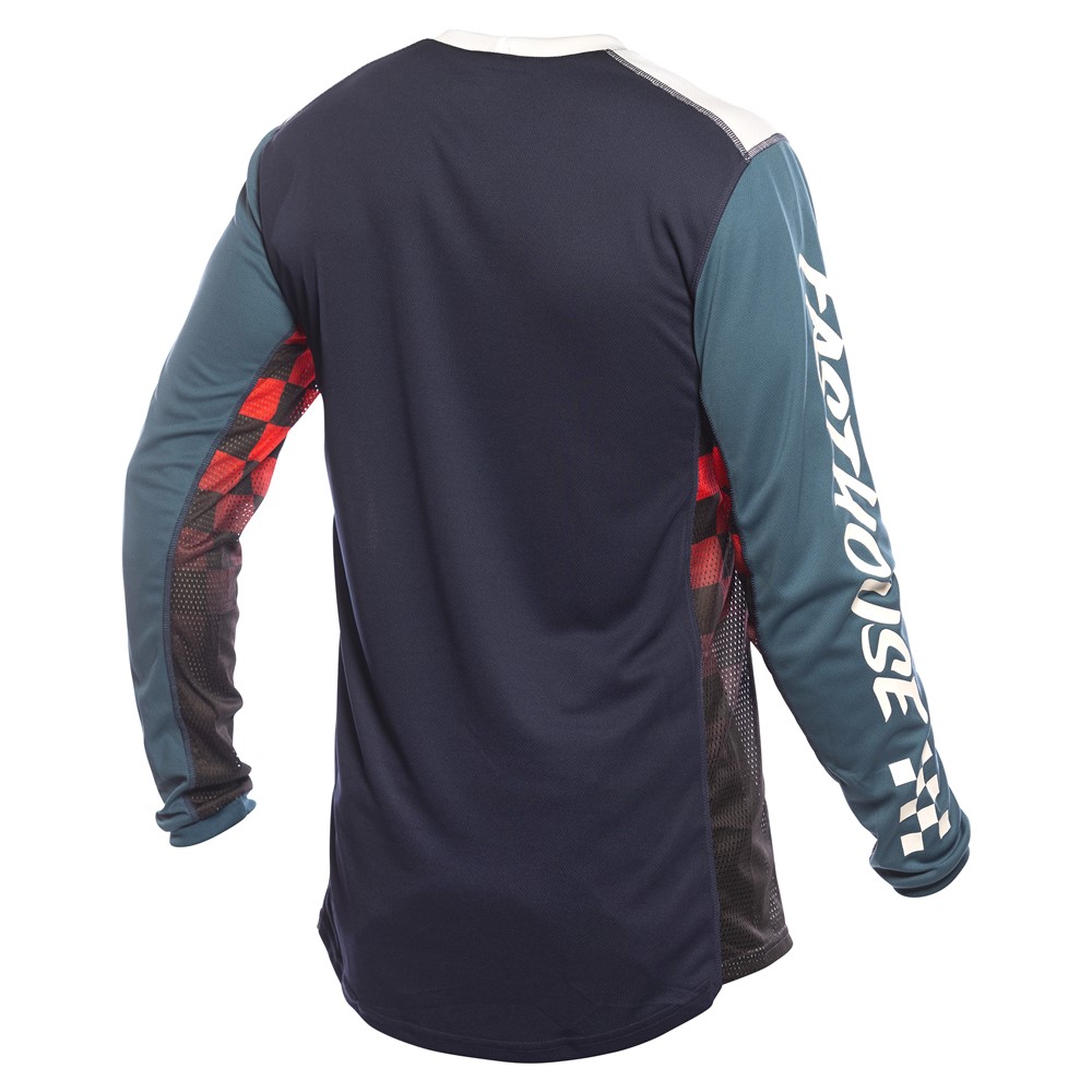 Fasthouse Grindhouse Omega Motocross Jersey Indigo/White