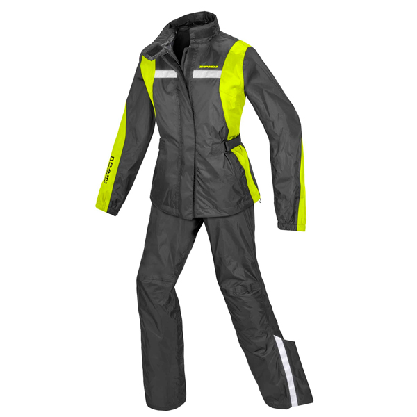 Spidi Waterproof Touring Suit Ladies Black/Fluro