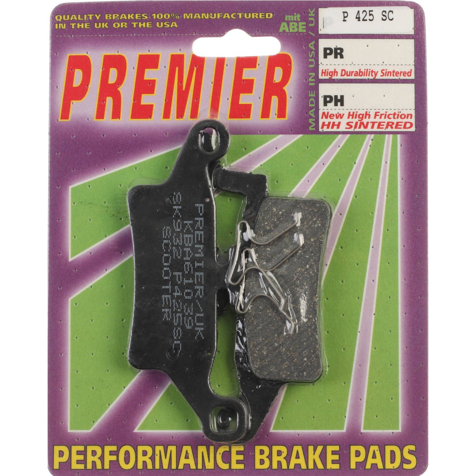 PREMIER BRAKE PADS P425 - YAM - Image 1