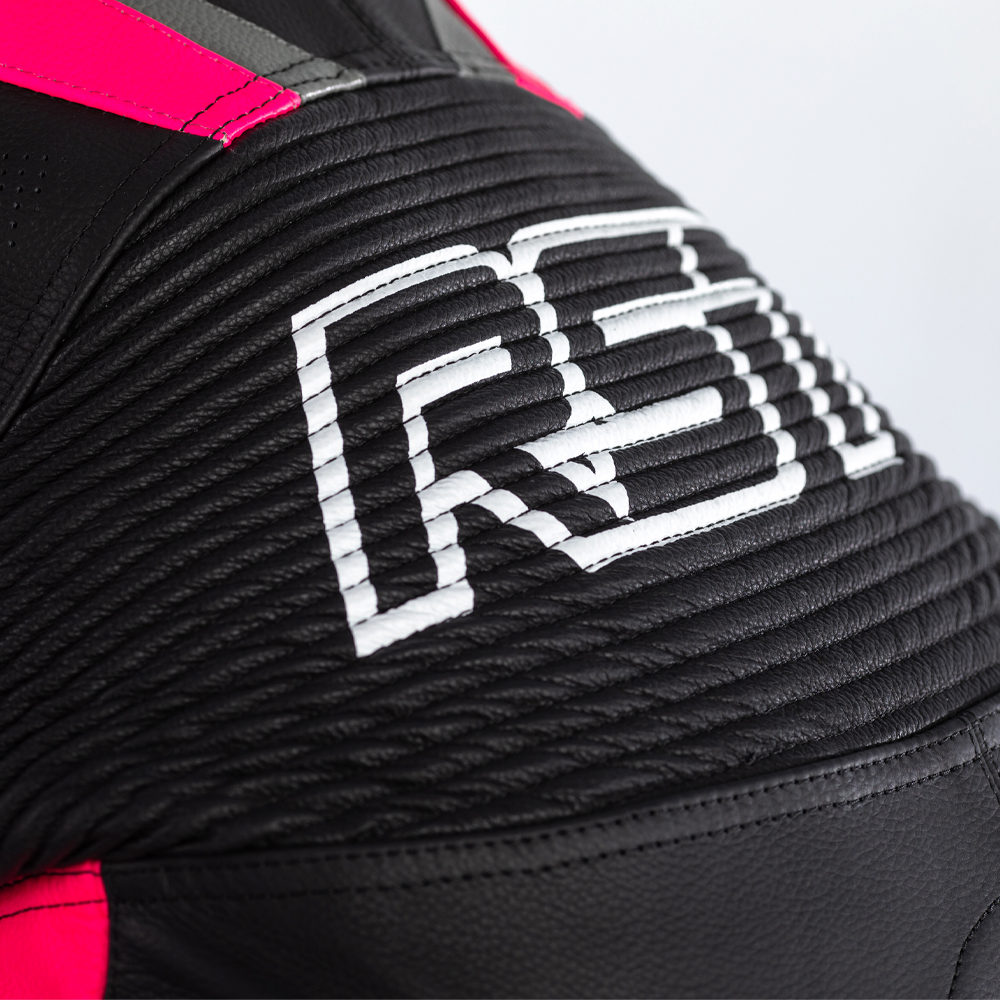 RST Tractech EVO 4 CE 1-PC Leather Suit Ladies Black/Pink/Grey