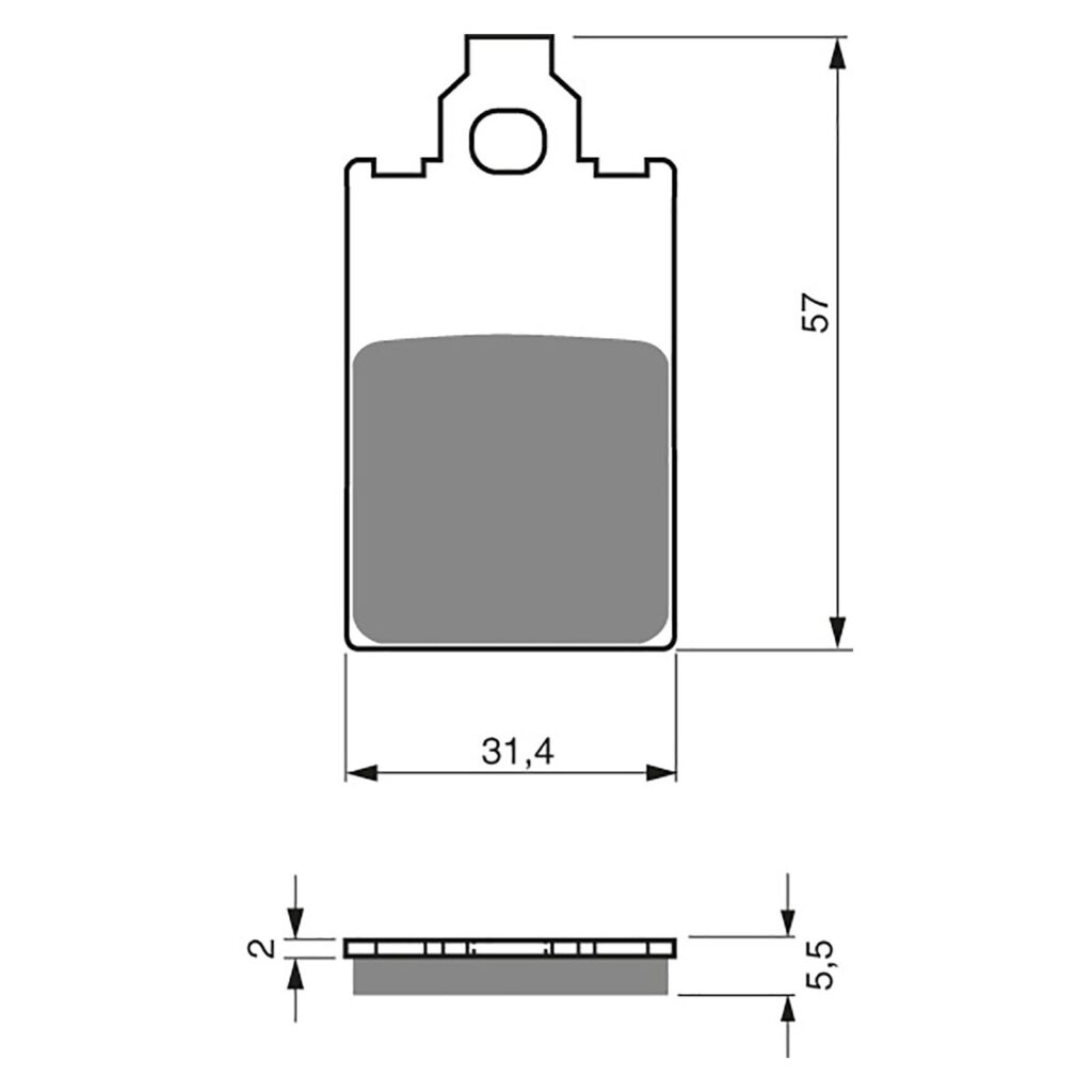 BRAKE PADS GOLDFREN SINTERED SPORTS GF115 - S3 ( PH90 )