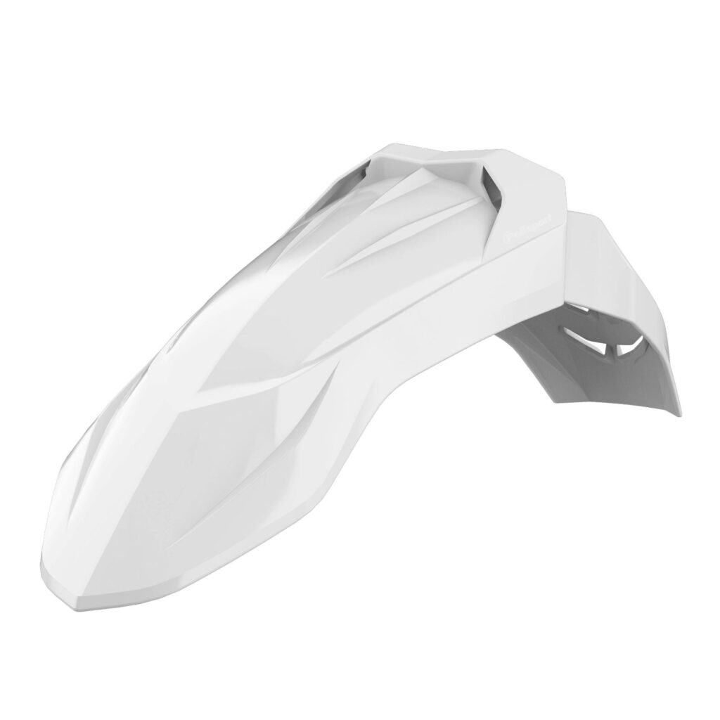POLISPORT SM FENDER NOT DRILLED WHITE