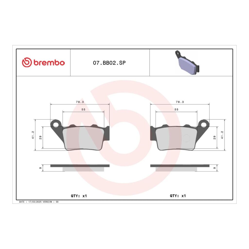 Brembo Brake Pad - Sintered Rear