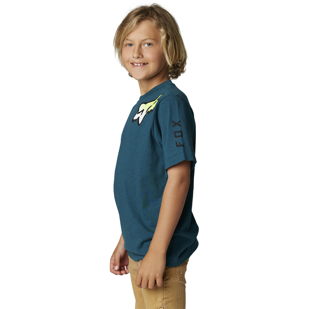 Fox Toxsyk Tee Youth Heather Maui Blue