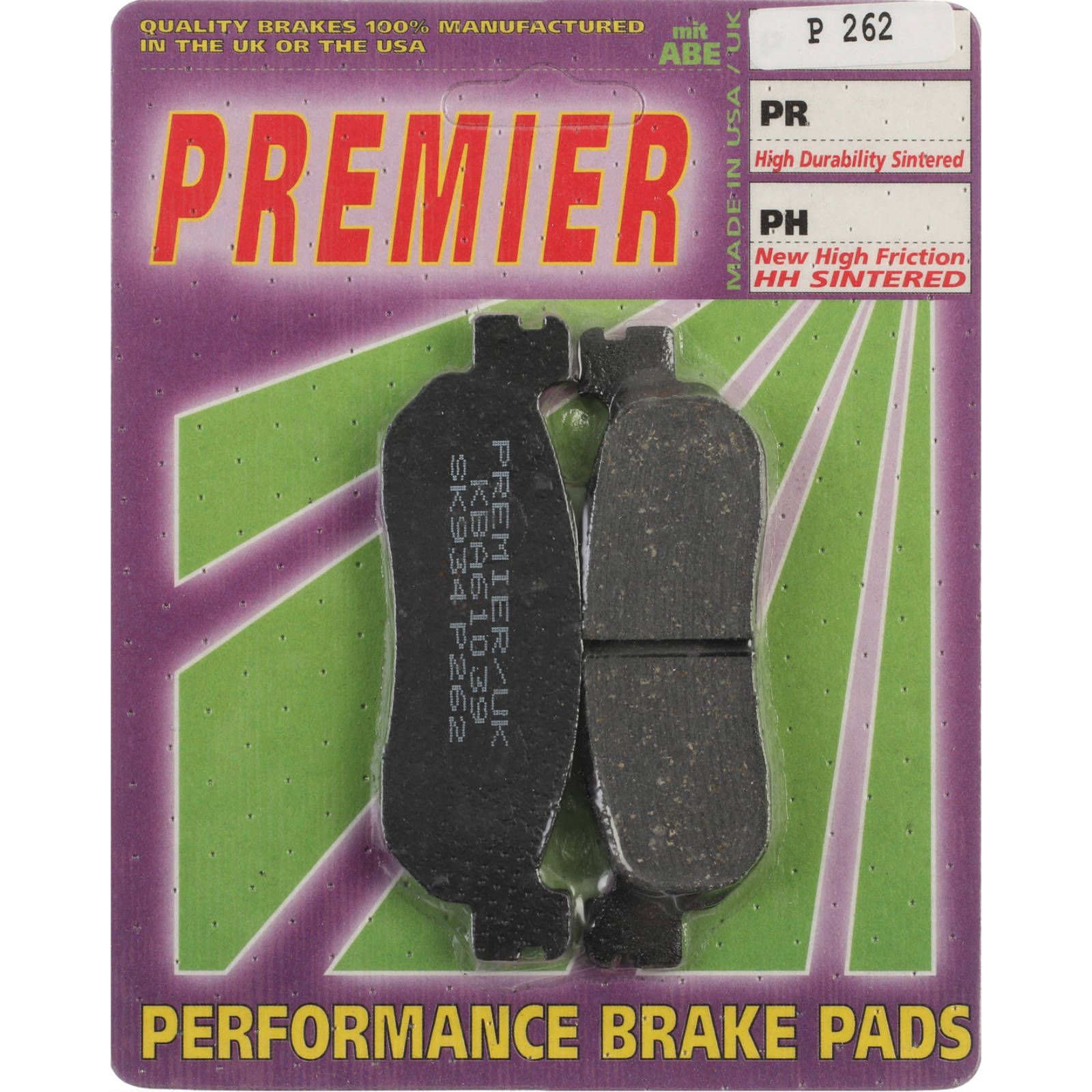 PREMIER BRAKE PADS P262 - YAM - Image 1