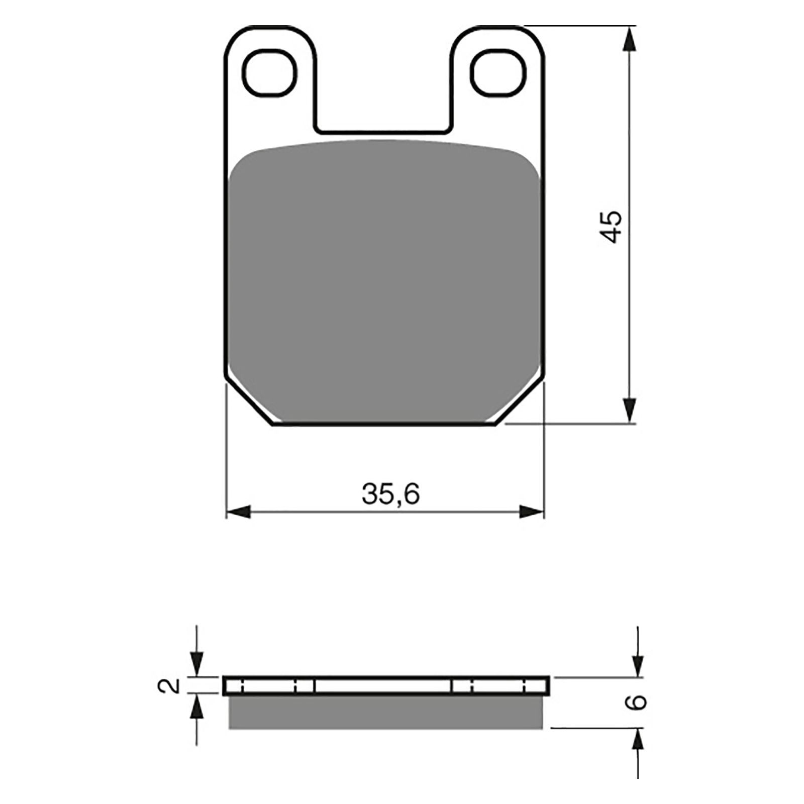 BRAKE PADS GOLDFREN SINTERED SPORTS GF121 - S3 ( PH88 ) - Image 1
