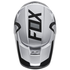 Fox V1 Lux Youth Black/White Motocross Helmet - Image 3