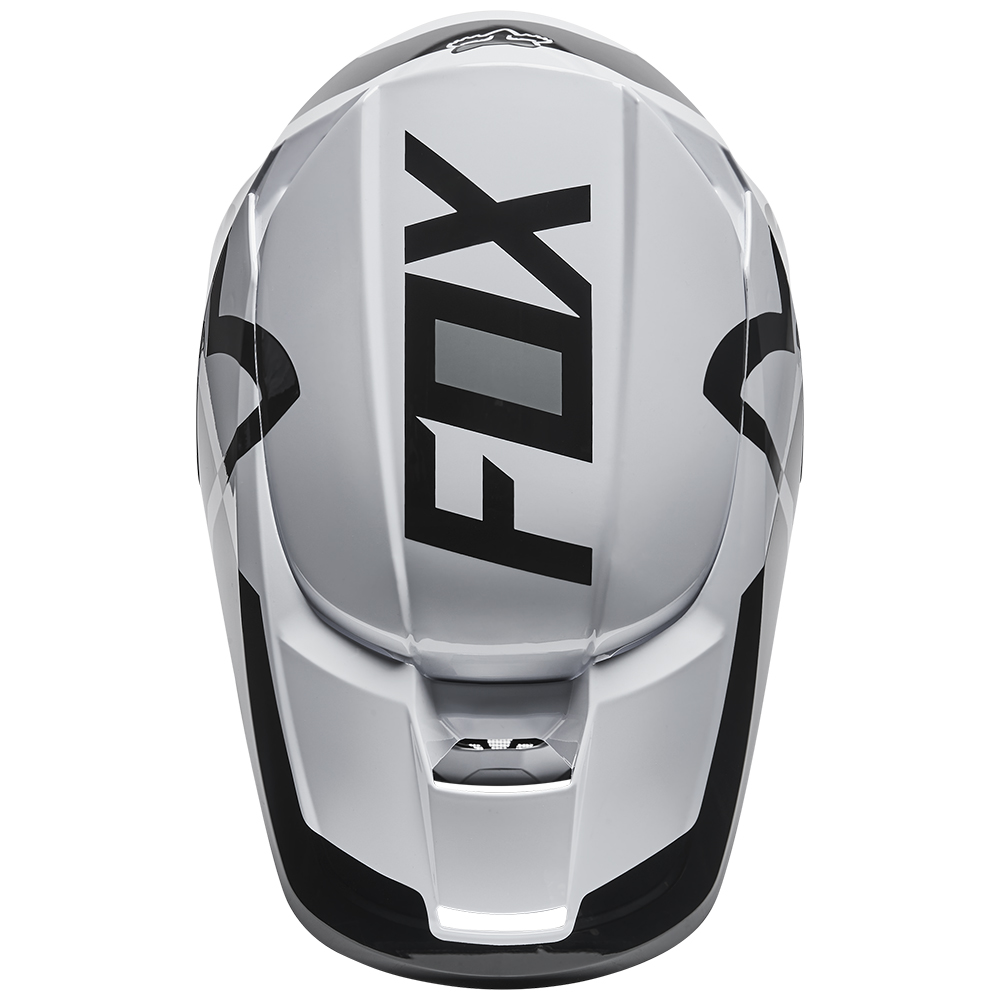 Fox V1 Lux Youth Black/White Motocross Helmet