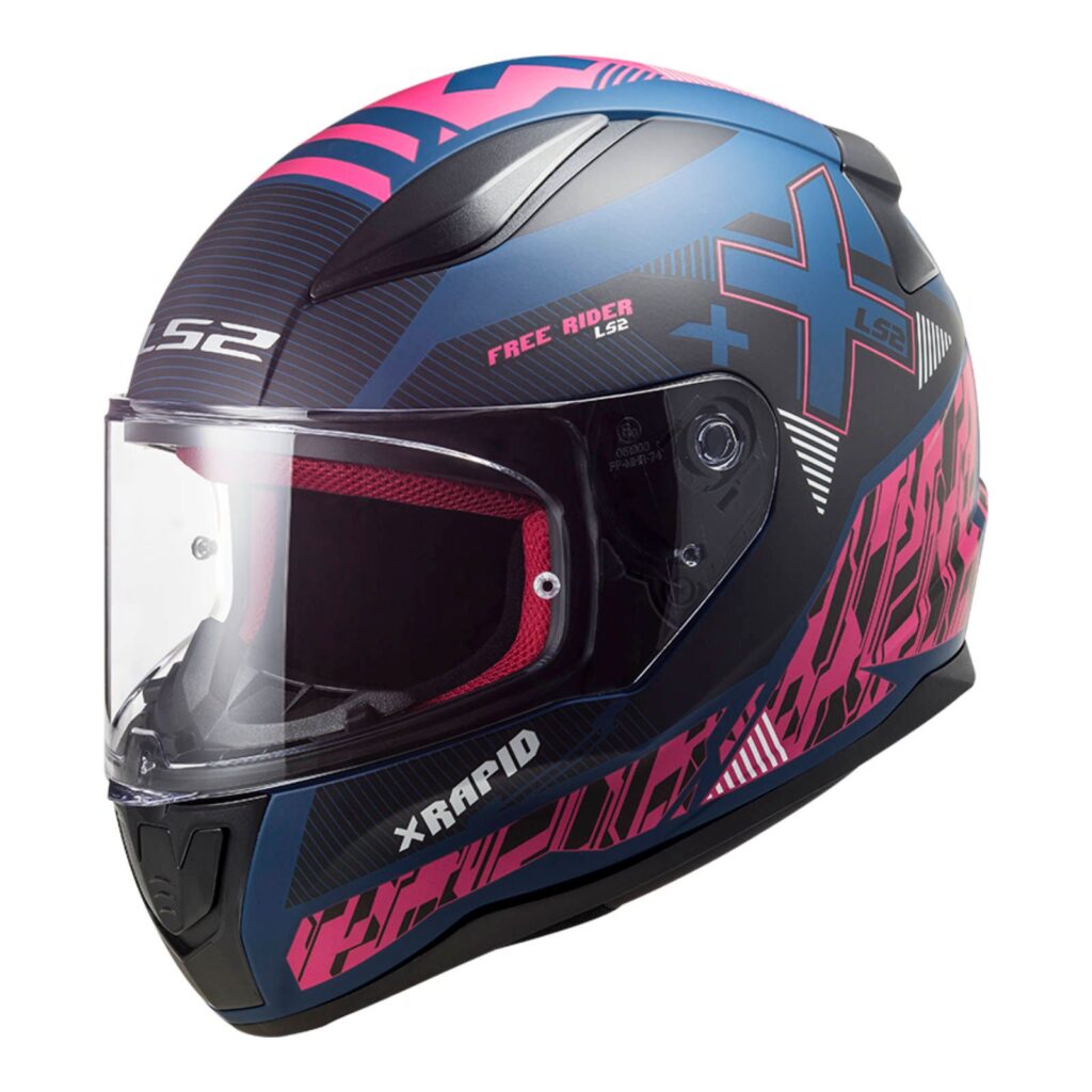 LS2 FF353 Rapid Xtreet Road Helmet Blue Purple