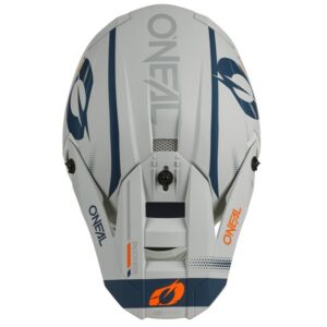 Oneal 5 Series Haze Blue/Orange Motocross Helmet - Image 3
