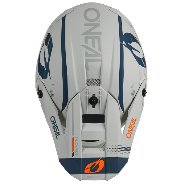 Oneal 5 Series Haze Blue/Orange Motocross Helmet
