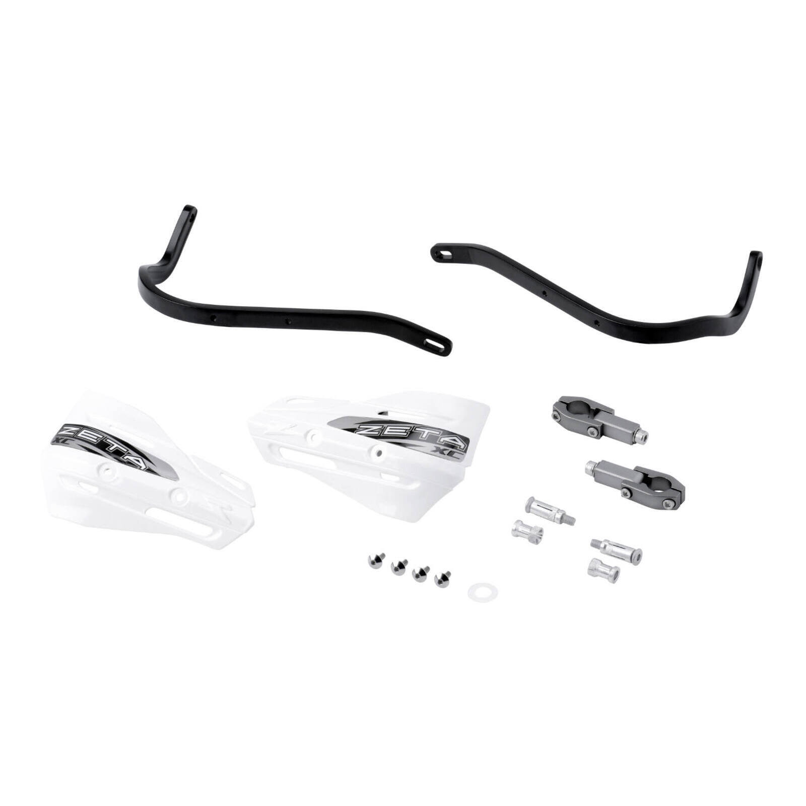 Zeta Armor Handguard XC Kit for 22.2mm Bar - Black / White - Image 2