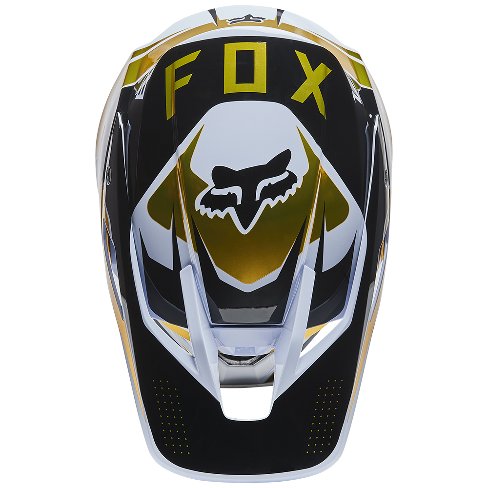 Motocross Helmet Fox V3 RS Mirer White/Black