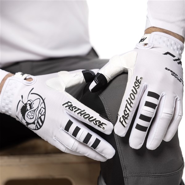 Fasthouse Elrod OG Motocross Gloves White