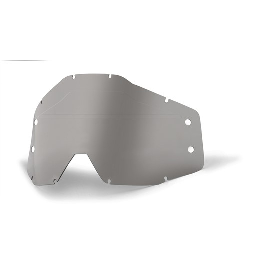 100% Accuri Forecast Lens No Bumps - w/Mud Visor - Smoke