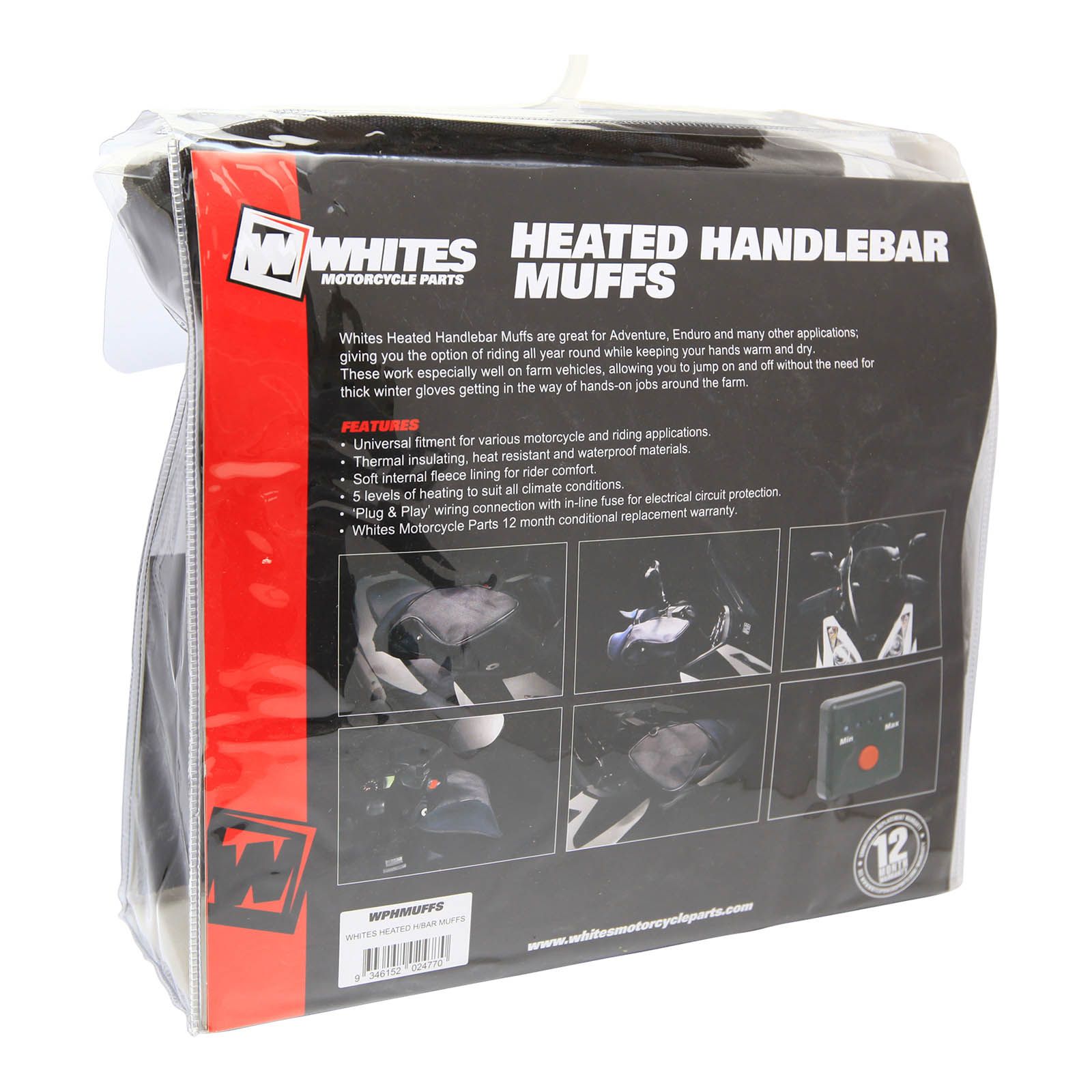 WHITES ATV HEATED HANDLEBAR MUFFS - Image 3