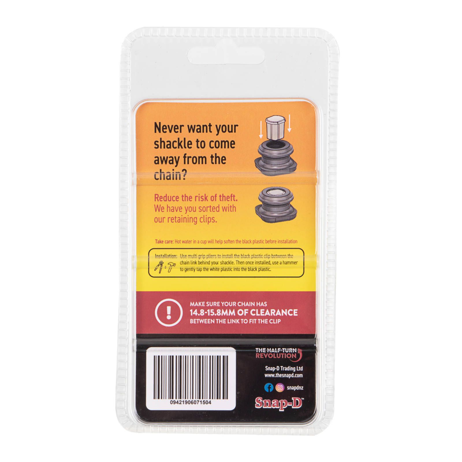 SNAP-D 6 PACK ANTI THEFT RETAINING CLIP - Image 2