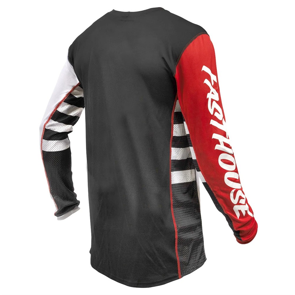 Fasthouse Youth Grindhouse Factor Motocross Jersey White/Black