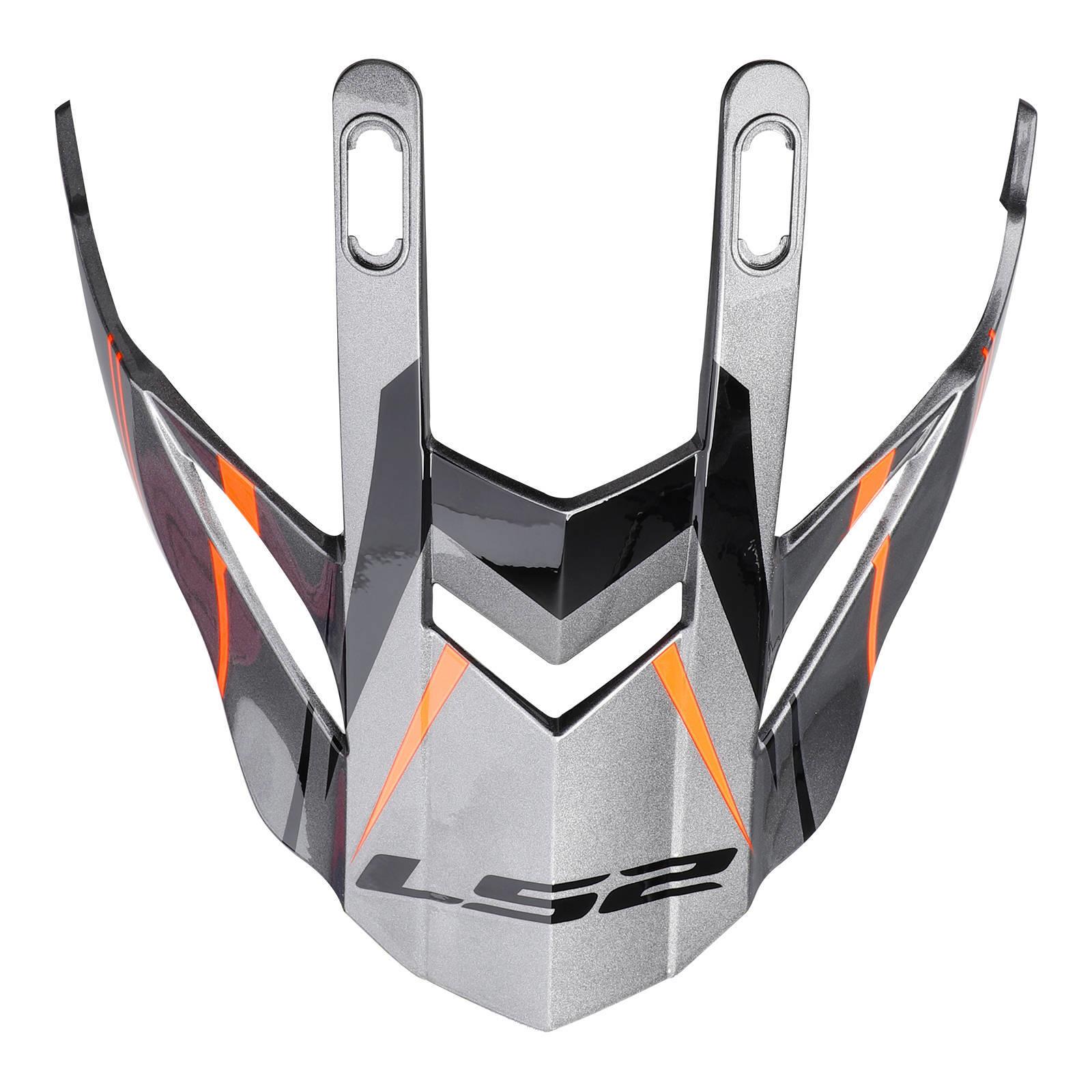 LS2 MX436 PIONEER EVO PEAK KNIGHT TITANIUM ORANGE - Image 1