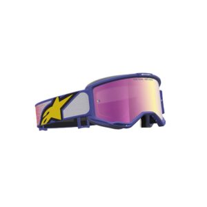 Alpinestars Vision 5 Drag Motocross Goggles Red/Purple Mirror Pink Lens - Image 2