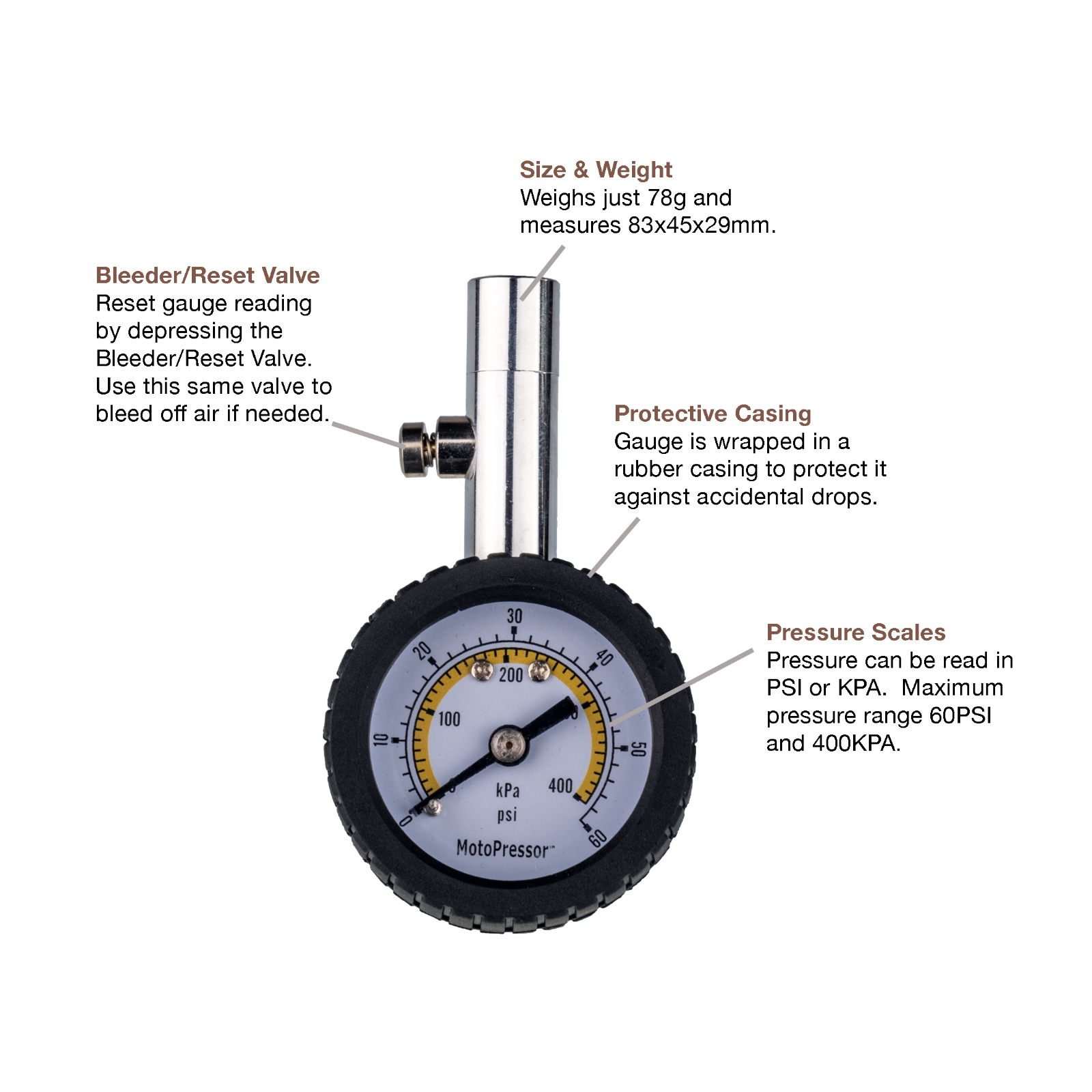 ROCKY CREEK MOTOPRESSOR DIA TYRE GAUGE - Image 5