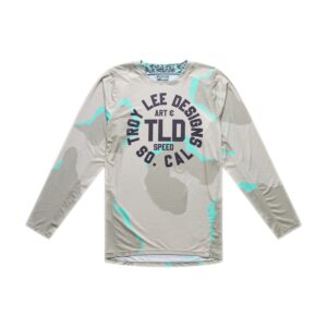 Troy Lee Designs GP Pro Air Motocross Jersey Camo Aqua Desert - Image 1